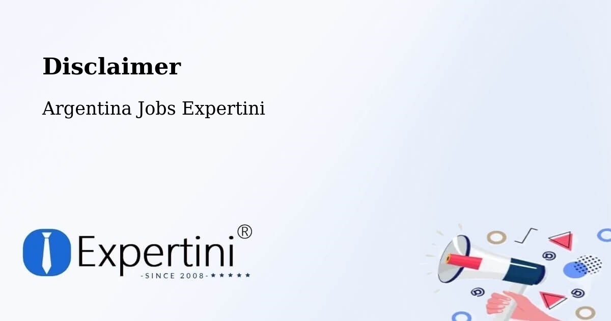 Disclaimer – Salta - Argentina Jobs Expertini